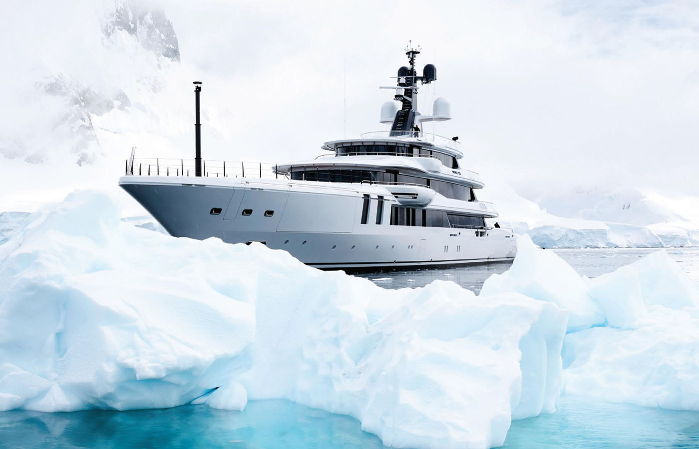 INFINITE JEST on her maiden voyage in Antarctica